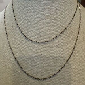 Brighton 36” Chain + 2” Extension Silver Plated EUC